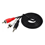 Lote 10 Cable Miniplug 3.5mm A 2 Rca 1.5mts 