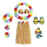 Kit De Disfraces Elásticos Para Fiesta De Hula De Hawaiana