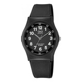 Reloj Para Mujer Q&q Qyq Vq04j004y Negro Deportivo + Estuche