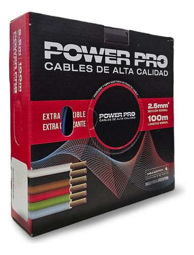 Pack 2 Rollos Cable 100m Unipolar Ignifugo Flexibl Power Pro
