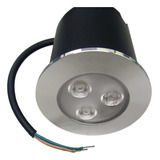 Balizador Spot Led Embutir Chão Piso Jardim 3w Frio Bivolt