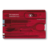 Swisscard Classic Victorinox Rojo Transparen -  Electromundo