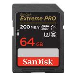 Cartão Memória Sandisk Sd Xc 64gb Extreme Pro 200 Mb/s