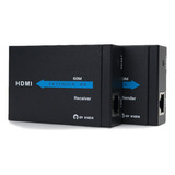 Extensor Hdmi Rj45 60m 60 Metros Adaptador Cabo Rede Cat 6 7