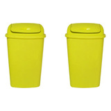 2 Tachos De Basura Cesto 50 Lts Canasto Colombraro Argenshop