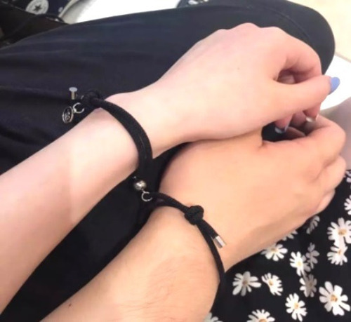 Pulsera Iman Del Amor Novios Amistad Hombre Y Mujer X2