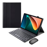 Capa Book + Teclado + Mouse Para Xiaomi Pad 5 / 5 Pro 