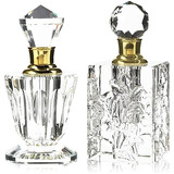 Set De Frascos De Perfume De Cristal, Estilo Vintage (p...