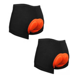 Kit 2 Shorts Gel Ciclismo Coolmax Bicicleta Bike Almofada