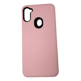 Funda Lisa Rosa Pastel Mujer  Para Samsung A11