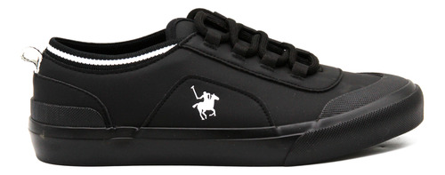 Tenis Sneaker Polo Club Original Negro Urbano Casual Comodo