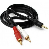 Cable De Audio 3.5 A 2 Rca De 3 Mts. Factura/boleta