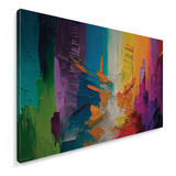 Quadro Decorativo Abstrato Canvas Sala Quarto Escritório