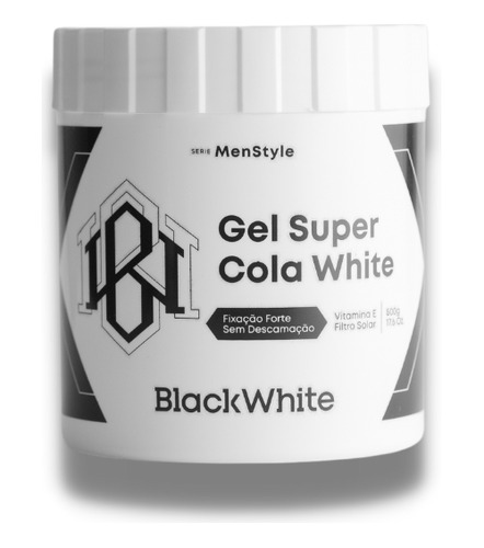 Gel Super Cola White 500g Men Style Black White