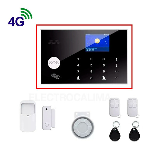 Alarma De Seguridad Para Casa O Negocio Gsm 4g Y Wifi