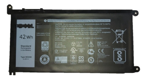 Bateria Wdx0r Para Laptop Dell® Inspiron 11.4v 42wh