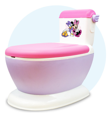 Pelela Inodoro Infantil Con Sonido +18m Disney Minnie. Color Rosa Minnie