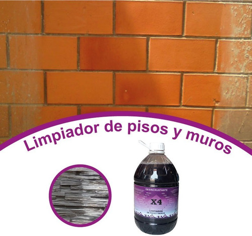 Limpiador De Pisos/muros. Quita Cemento Cal Salitre Oxido 5l