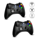 Kit 2 Controles Compatível Xbox360 Manete Sem Fio Anti Queda