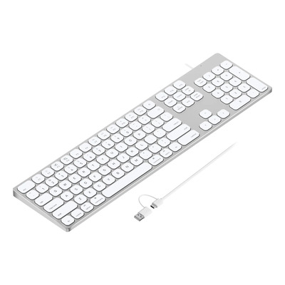 Teclado 9h Aluminio Usb Alámbrico Para Apple Mac Pro, Mini M