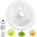 Lâmpada Ventilador Led E27 Luz Teto Controle Remoto 3 Pás