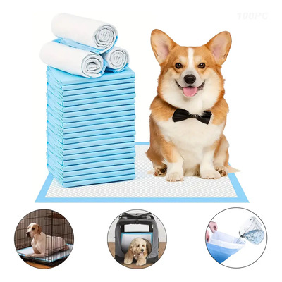 100 Pañales Entrenadores Absorbentes Para Mascotas 45x33cm | MercadoLibre