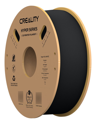 Filamento Creality Hyper Pla 1,75 Mm 1 Kg Preto