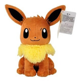 Peluche Original De Pokémon Eevee, 26 Cm, Hipoalergénico