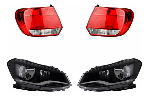 Kit Faros Y Calaveras Depo Gol Volkswagen 2013 - 2016