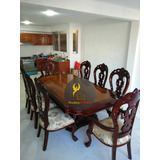 Comedor Luis Xv Modelo Ámbar 8 Sillas Elegante Fino Lujo