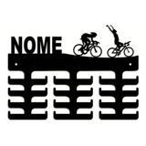 Porta Medalhas Ciclismo Masc/feminino -  Mdf 6mm  - Com Nome
