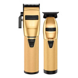 Combo De Recortadoras De Cabello Goldfx Recargables Babyliss