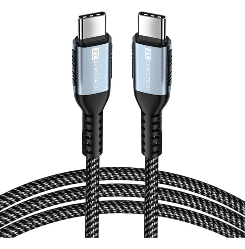 Cable Usb Tipo C A C Carga Rapida 100w Qc 4.0 Datos 2 Metro