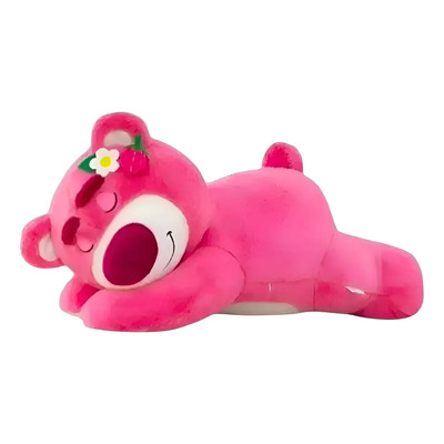 Peluche Almohada Oso Lotso Rosa Dormilón Suave Premiun 50cm Rosa