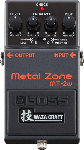 Pedal Boss Mt 2w Metal Zone Waza Craft Made Japan Mt2w