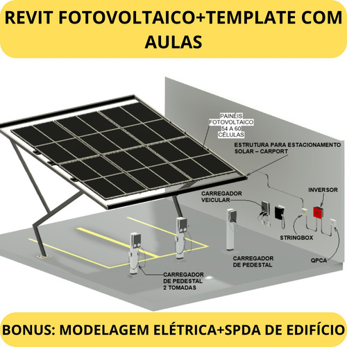 Revit Fotovoltaico+subestação+spda+elétrico Com Aulas