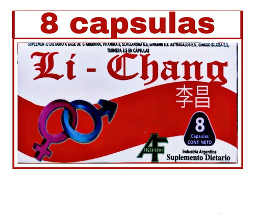 Li Chang 1 Cajas X 8 Comprimidos Vigorizante Natural