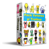 Pack Digital De Vetores Editáveis De Troféus