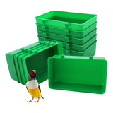 12 Comederos De Plastico Para Pajaros Tazas De Alimentacion