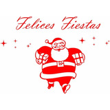 Vinilos Ploteos Vidrieras Felices Fiestas Y Papa Noel !!!!!