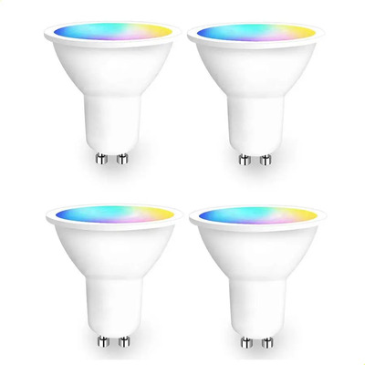 Foco Bluetooth Smart Tuya Gu10 Para Interiores, Rgb+cw Spotl