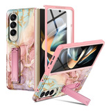 Funda Para Samsung Galaxy Z Fold 4 - Marmol Rosa