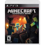 Minecraft Playstation 3 Edition - Mídia Física Ps3 Original 