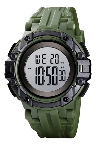 Reloj Cronometro Skmei 1545 Fondo Verde Casual Deportivo 