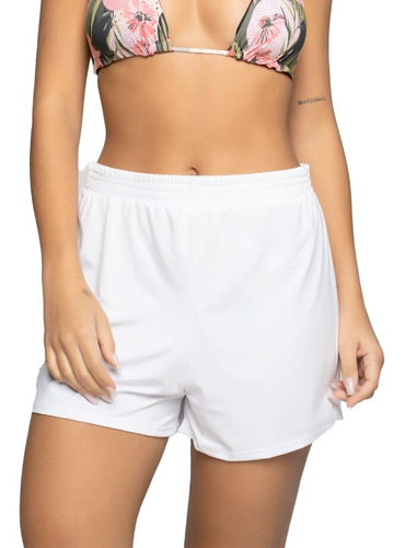 Bermuda Short Saida De Praia Curto Verão Proteção Uv Moda