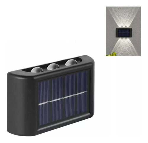 Pack X 2 Lampara Solar Led Exterior Aplique Premium