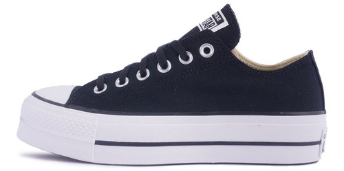 Tenis Converse Plataforma Negro Lona Dama Urban 560250