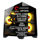 Pc Gamer Option Intel I9 11900f 32gb Rtx 4060 8gb Ssd 960gb