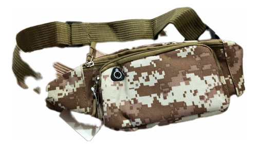 Riñonera Táctica Camping Pesca Trekking Camuflada Militar 