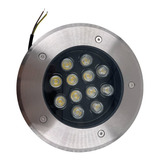 Balizador Luminária Led 12w Branco Quente Embutir Chão 